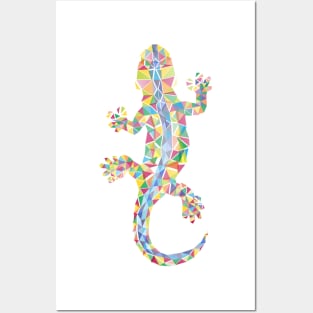 Barcelona City Lizard Posters and Art